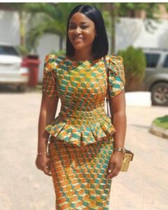 Ankara Skirt and Blouse For Young Ladies