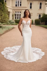 Beautiful Lace Gown For Wedding