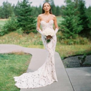 Beautiful Lace Gown For Wedding And Events