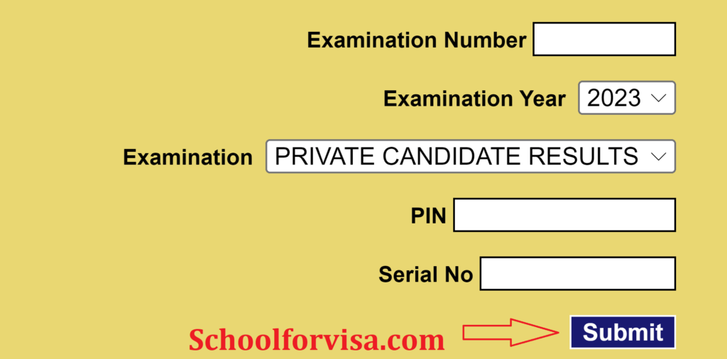 WAEC Result Checker Submit