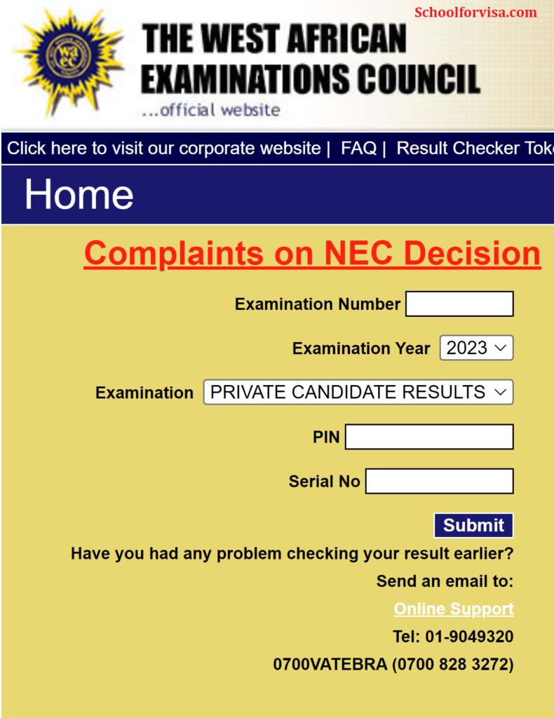 WAEC Result Checker 