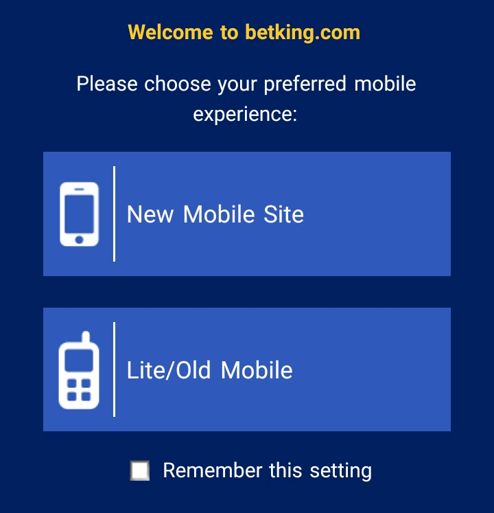 betking old mobile