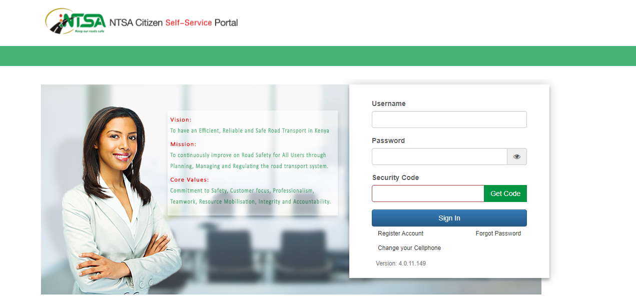 TIMSVIRL NTSA Portal Login