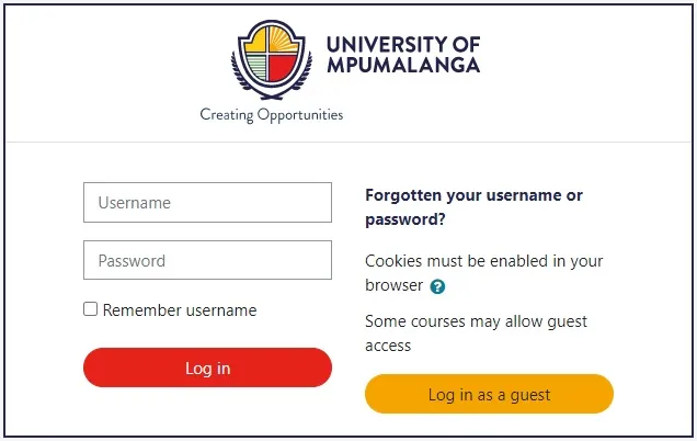 UMP Moodle Login